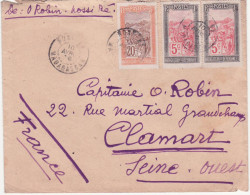 Madgaascar Lettre 1926 Nossi Be Pour Robin Clamart - Storia Postale