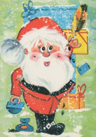 PAPÁ NOEL Feliz Año Navidad Vintage Tarjeta Postal CPSM #PAU507.A - Santa Claus