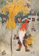 WEIHNACHTSMANN SANTA CLAUS Neujahr Weihnachten GNOME Vintage Ansichtskarte Postkarte CPSM #PAU225.A - Santa Claus