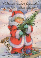 Happy New Year Christmas Children Vintage Postcard CPSM #PAS919.A - New Year