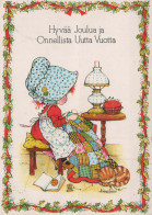 Feliz Año Navidad NIÑOS Vintage Tarjeta Postal CPSM #PAS875.A - New Year