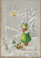 Bonne Année Noël ENFANTS Vintage Carte Postale CPSM #PAS862.A - New Year