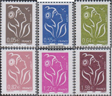 France 3905I A-3910I A (complete Issue) Unmounted Mint / Never Hinged 2005 Clear Brands: Marianne - Nuevos