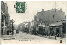 CPA Voyagé 1915 * TOULOUSE Rue De La Concorde ( Librairie Café ) - Toulouse