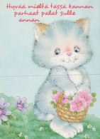 CAT KITTY Animals Vintage Postcard CPSM #PAM256.A - Chats