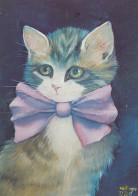 GATTO KITTY Animale Vintage Cartolina CPSM Unposted #PAM068.A - Chats