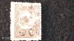 OSMANLI--1909     2/1/2          PİA       DAMGALI - Used Stamps