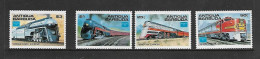 ANTIGUA ET BARBUDA 1986 TRAINS YVERT N°912/915 NEUF MNH** - Trains