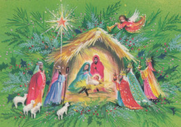 Jungfrau Maria Madonna Jesuskind Weihnachten Religion Vintage Ansichtskarte Postkarte CPSM #PBB991.A - Vierge Marie & Madones