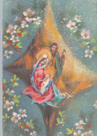 Jungfrau Maria Madonna Jesuskind Weihnachten Religion Vintage Ansichtskarte Postkarte CPSM #PBB751.A - Maagd Maria En Madonnas