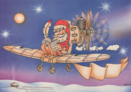 SANTA CLAUS Happy New Year Christmas Vintage Postcard CPSM #PBB237.A - Santa Claus