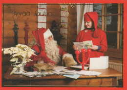 SANTA CLAUS Happy New Year Christmas Vintage Postcard CPSM #PBB062.A - Santa Claus