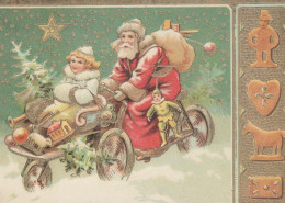 PÈRE NOËL Bonne Année Noël Vintage Carte Postale CPSM #PBB100.A - Santa Claus