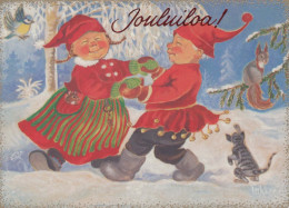 WEIHNACHTSMANN SANTA CLAUS Neujahr Weihnachten GNOME Vintage Ansichtskarte Postkarte CPSM #PBA930.A - Santa Claus