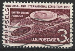 United States 1958. Scott #1104 (U) U.S. Pavilion At Brussels Exhibition (Complete Issue) - Gebruikt