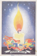 PÈRE NOËL Bonne Année Noël GNOME Vintage Carte Postale CPSM #PAY967.A - Santa Claus
