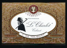 Etiquette Champagne  Brut Le Charlot  J De Telmont  Damery Marne 51 - Champagne