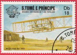 N° Yvert & Tellier 744 - Sao Tomé-et-Principe (1983) (Oblitéré) - 200è 1ère Ascension Dans Atmosphère (Cf Descriptif) - Sao Tome And Principe