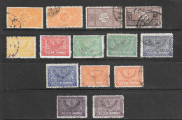 Saudi Arabia 14 Different Stamps 1920s/40s Used - Arabia Saudita