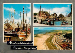 73904925 Neuharlingersiel Fischerboote Fischerhafen Fliegeraufnahme - Other & Unclassified
