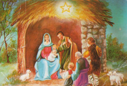 Jungfrau Maria Madonna Jesuskind Weihnachten Religion Vintage Ansichtskarte Postkarte CPSM #PBP891.A - Maagd Maria En Madonnas