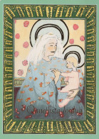 Vergine Maria Madonna Gesù Bambino Natale Religione Vintage Cartolina CPSM #PBP789.A - Jungfräuliche Marie Und Madona