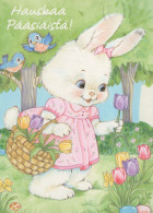 EASTER RABBIT Vintage Postcard CPSM #PBO441.A - Pâques