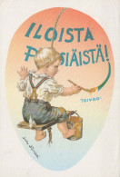 PASQUA BAMBINO UOVO Vintage Cartolina CPSM #PBO283.A - Pâques