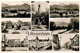 73904877 Rosenheim  Bayern Panorama Stadtgarten Ludwigsplatz Mangfall Mit Wendel - Other & Unclassified