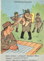 SOLDIERS HUMOUR Militaria Vintage Postcard CPSM #PBV953.A - Humour
