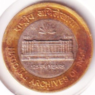 INDIA COIN LOT 450, 10 RUPEES 2016, NATIONAL ARCHIVES, NOIDA MINT, XF, SCARE - India