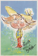 NIÑOS HUMOR Vintage Tarjeta Postal CPSM #PBV169.A - Humorous Cards