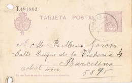 55119. Entero Postal VENDRELL (Tarragona) 1925. Alfonso XIII Medallon. - 1850-1931