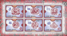 Guinea-Bissau 4785-4790A Sheetlet (complete. Issue) Unmounted Mint / Never Hinged 2010 Chinese Calendar - Guinea-Bissau