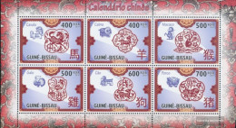 Guinea-Bissau 4779-4784 Sheetlet (complete. Issue) Unmounted Mint / Never Hinged 2010 Chinese Calendar - Guinée-Bissau