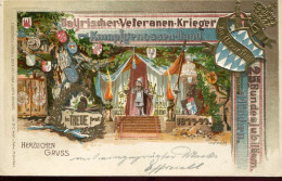 X0573  Bayern Baviere,stationery Card 1899 Bayerischer Veteraner Krieger, Bundesjubilaum Munchen - Postwaardestukken