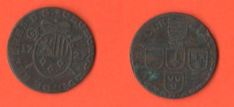 Belgio 1 Liard 1727 Liegi Liège Belgique Belgium RARE DATE W.C. - 1714-1794 Países Bajos Austríacos