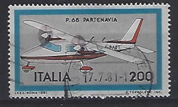 Italy 1981  Flugzeugbau  (o) Mi.1753 - 1981-90: Gebraucht