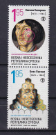 BOSNIA AND HERZEGOWINA 2023 ,Science Copernicus Poland Pascal France Astronomy Mathematics Physics Philosophy, MNH - Astronomie