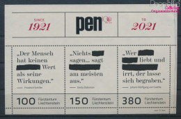 Liechtenstein Block39 (kompl.Ausg.) Postfrisch 2021 Autorenverband PEN (10391294 - Unused Stamps