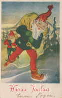 WEIHNACHTSMANN SANTA CLAUS Neujahr Weihnachten Vintage Ansichtskarte Postkarte CPSMPF #PKG293.A - Santa Claus