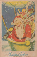 WEIHNACHTSMANN SANTA CLAUS Neujahr Weihnachten Vintage Ansichtskarte Postkarte CPSMPF #PKG303.A - Santa Claus