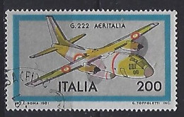 Italy 1981  Flugzeugbau  (o) Mi.1754 - 1981-90: Oblitérés