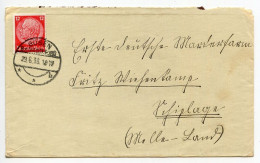 Germany 1938 Cover; Güsen Br. Magdeburg To Schiplage; 12pf. Hindenburg - Lettres & Documents