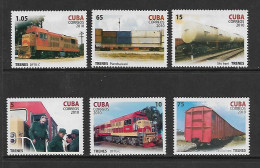 CUBA 2010 TRAINS YVERT N°4825/4830 NEUF MNH** - Treinen