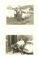 2 Photos Automobile Renault Dauphine , Station De Ski, Montagne - Cars