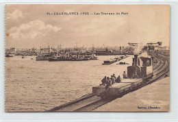 Maroc - CASABLANCA - Locomotive Decauville Sur Le Port En 1922 - Ed. Bertou 94 - Casablanca