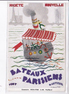PUBLICITE : Société Nouvelle Des Bateaux Parisiens (Paillard)- Très Bon état - Advertising