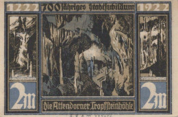 2 MARK 1922 Stadt ATTENDORN Westphalia UNC DEUTSCHLAND Notgeld Banknote #PC718 - [11] Local Banknote Issues