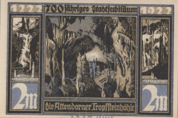 2 MARK 1922 Stadt ATTENDORN Westphalia UNC DEUTSCHLAND Notgeld Banknote #PI447 - [11] Local Banknote Issues